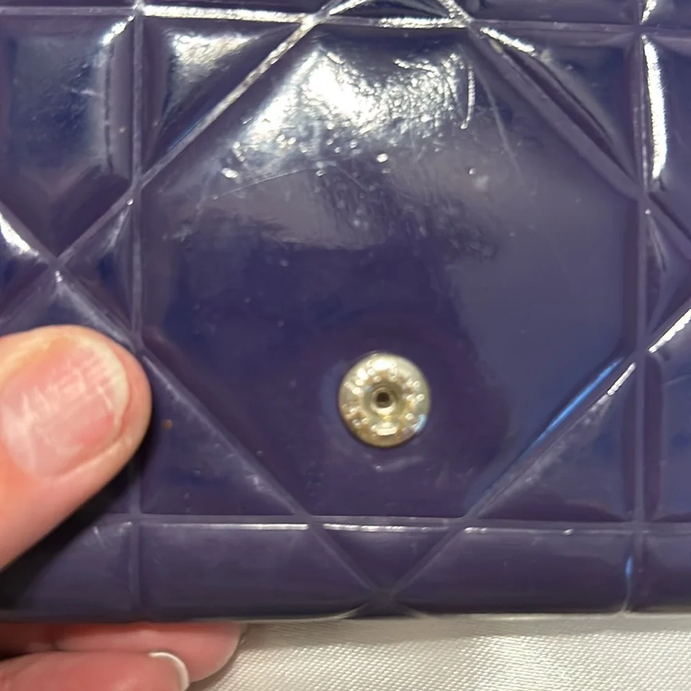 Dior Ladies Dark Purple Wallet